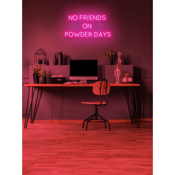 No friends on powder days Neon Thrills for the Slopes