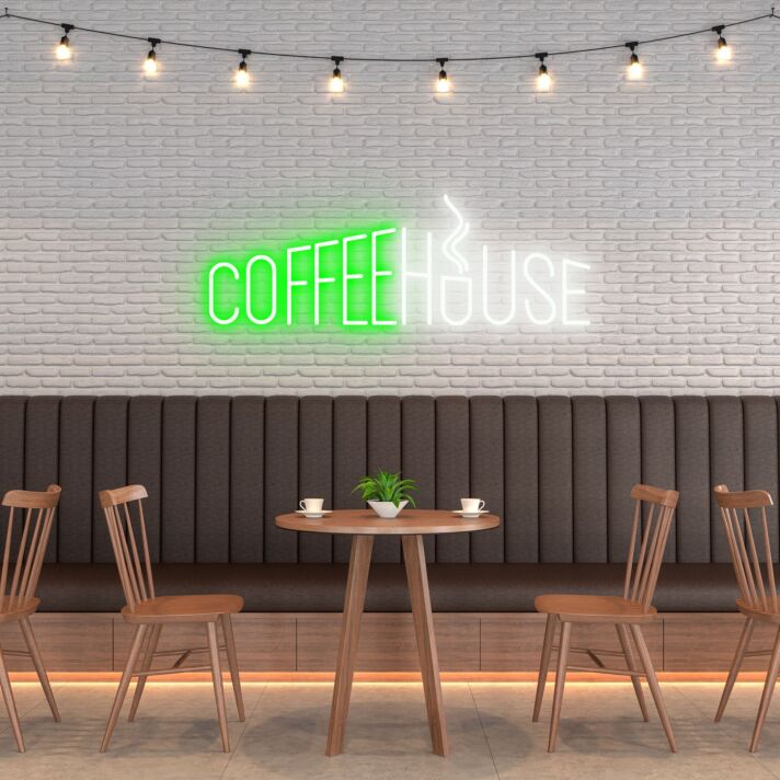 Coffee House Illuminate Your Coffee Spot with Inviting Neon
