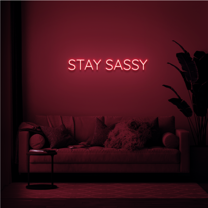 Stay sassy Showcase Your Wit with Bold Neon