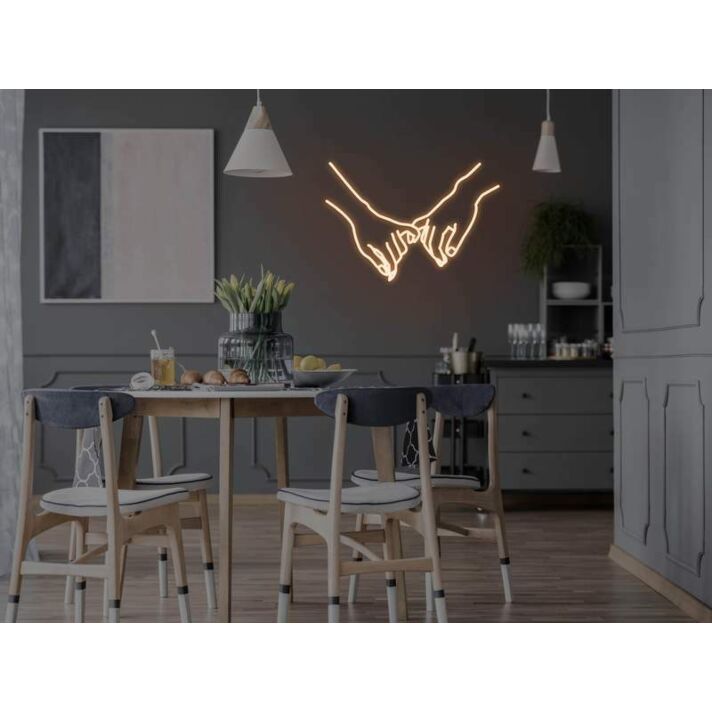 Little fingers Celebrate New Life with Delicate Neon