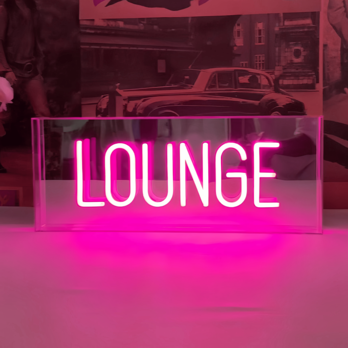 Lounge Vibrant Neon Sign for Your Ultimate Relaxation Space