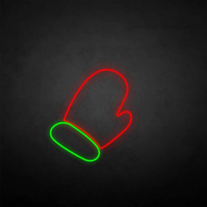 marry christmas-glove' neon sign