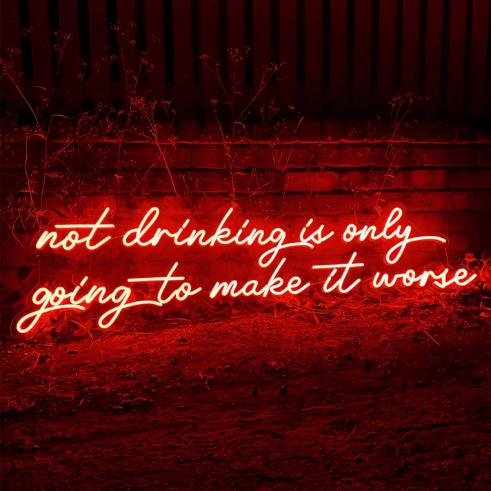 Nothing Ever Goes Wrong: Neon Sign for Optimists