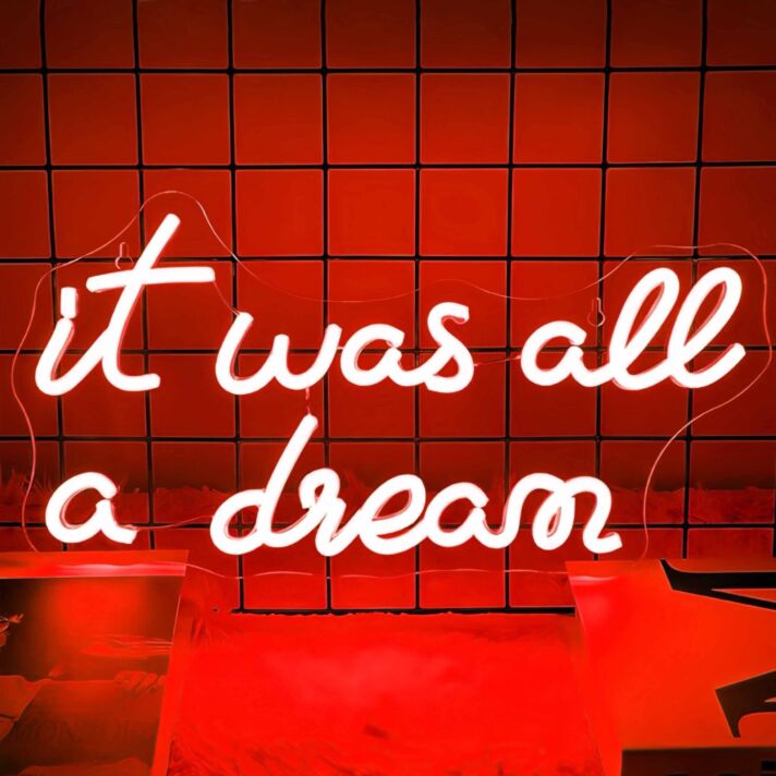 It Was All A Dream  Let Your Neon Sign Bring Your Fantasies to Life