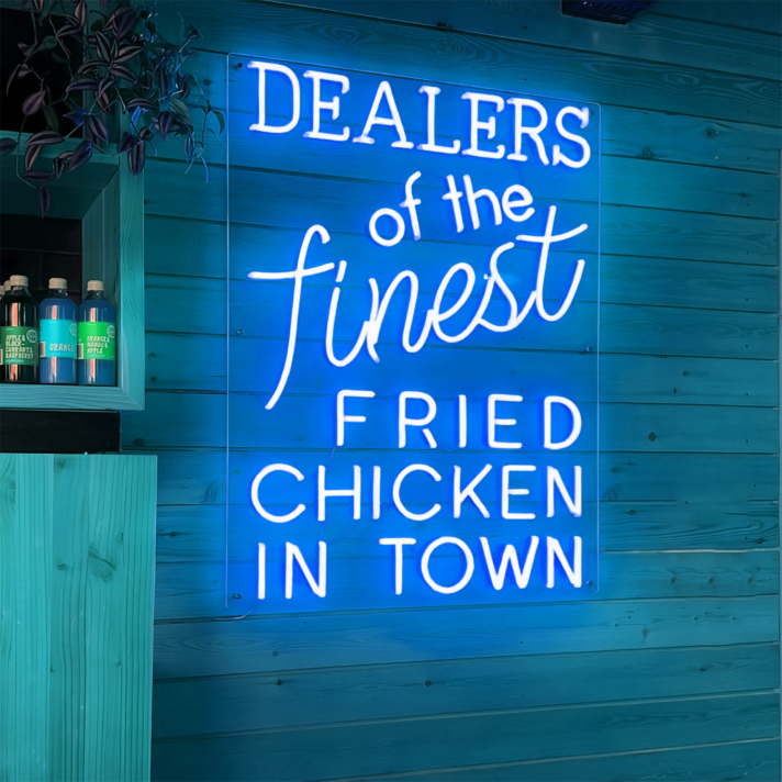 Dealers Of The Finest Fried Chicken In Town: Light Up Your Space with Neon Flavor