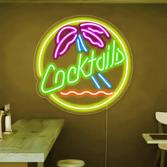 Customize Cocktails Beer Bar: Add a Touch of Neon Brew to Your Space
