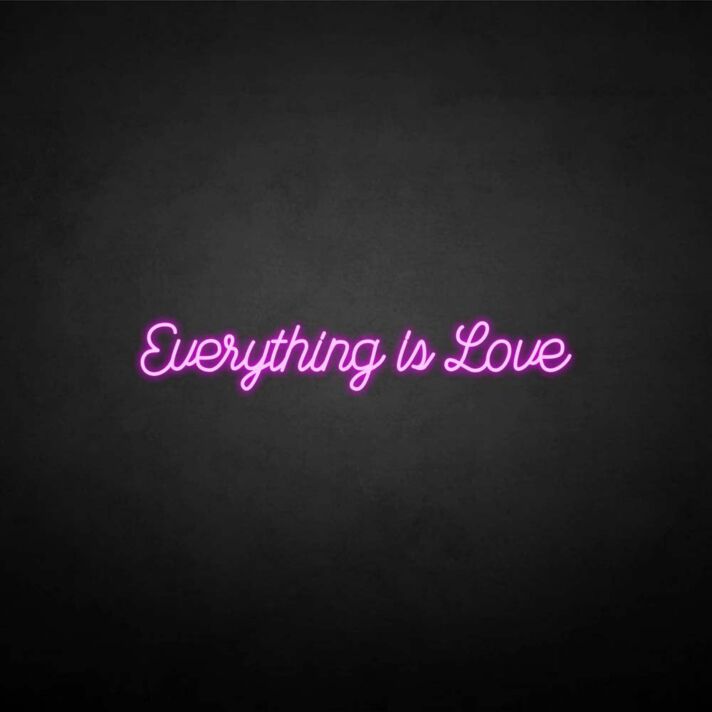 All is love' neon sign
