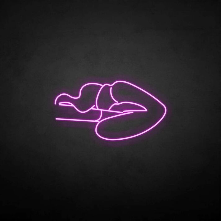 'Cigerrate and lip' neon sign