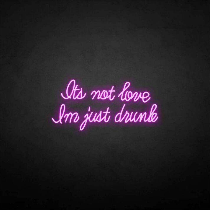 'I'm drunk' neon sign