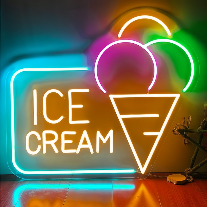 Customize Sweet EscapeIrresistible Ice Cream Neon Sign