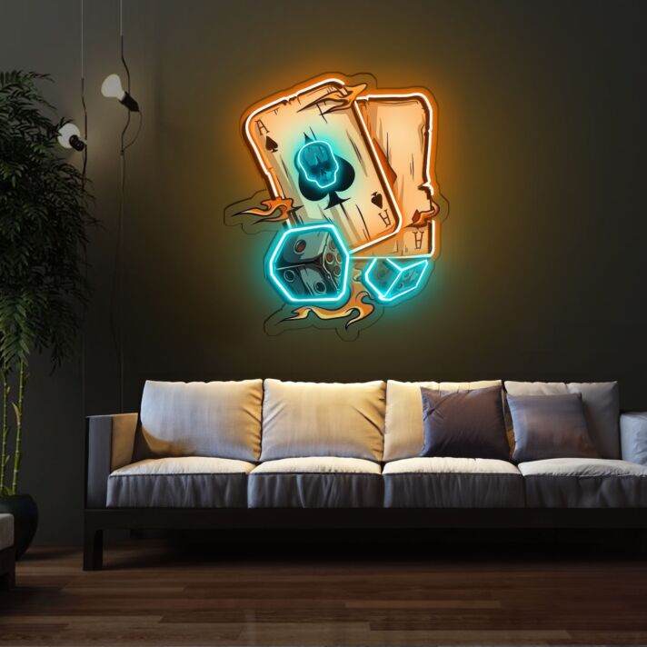 Ace Neon X Acrylic Artwork