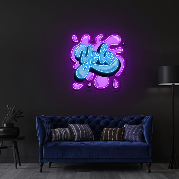 Yolo Neon X Acrylic Artwork