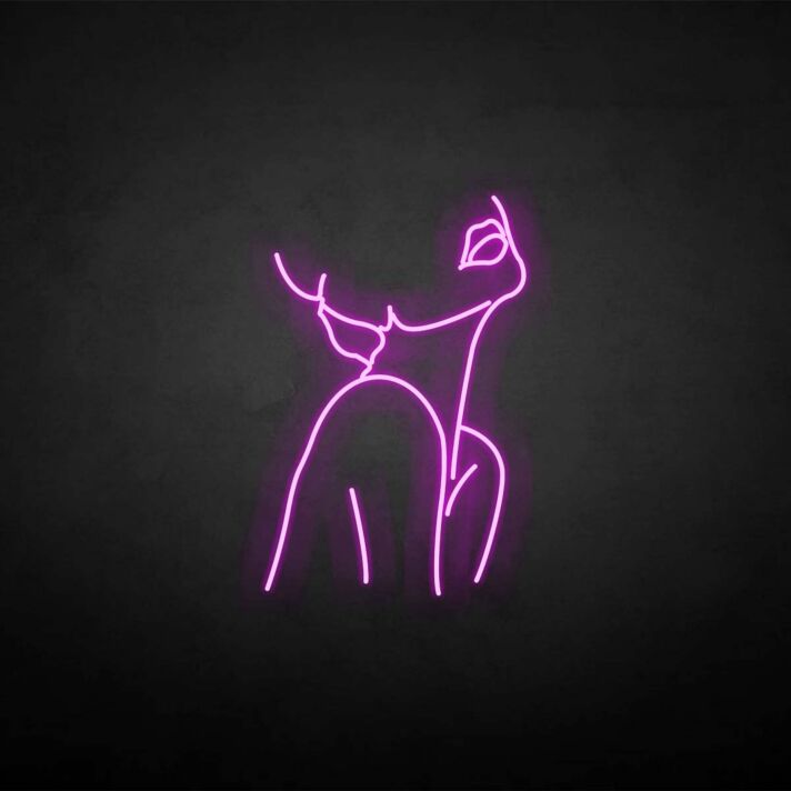 'Woman pose' neon sign