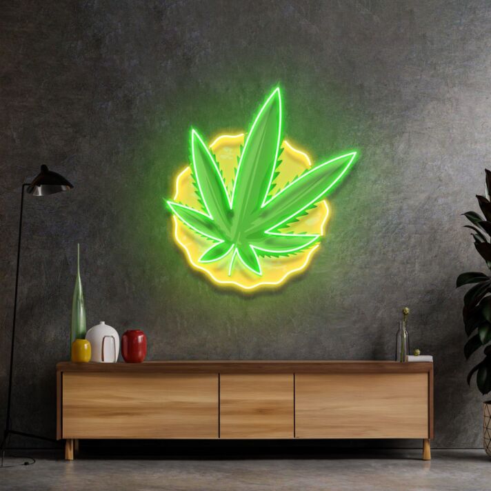Cool Pothead Led Neon Acrylic Artwork