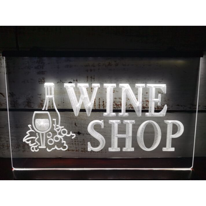 Wine Shop Hanging Neon Sign