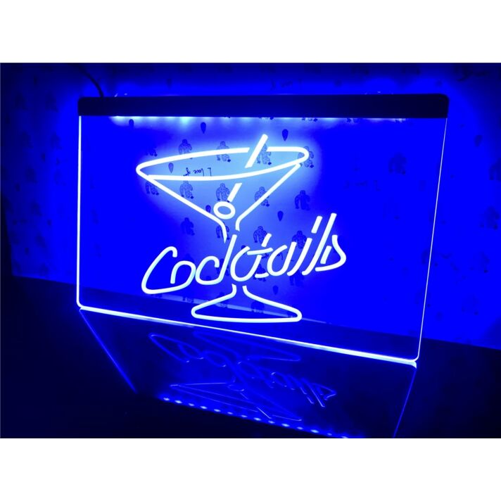 Cocktails Hanging Neon Sign