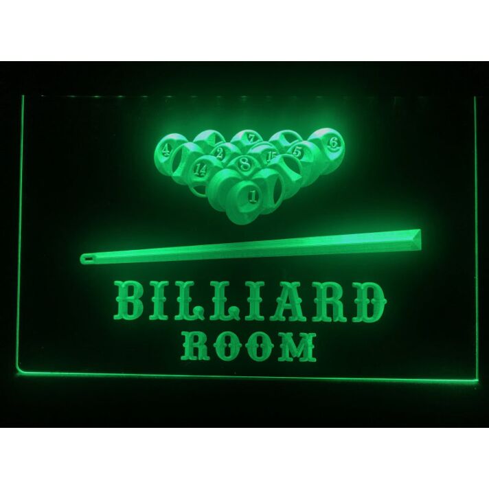 Billiard Pool Room Hanging Neon Sign