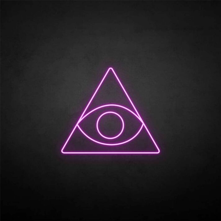 Triangle&Eye' neon sign
