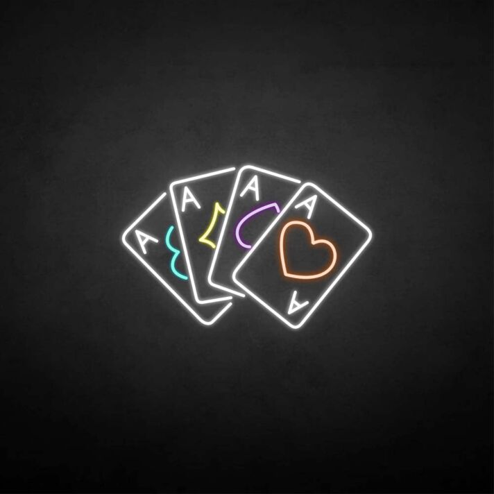 'Playing cards3' neon sign