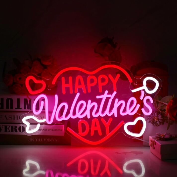 Happy Valentine's Day Heart Neon Light