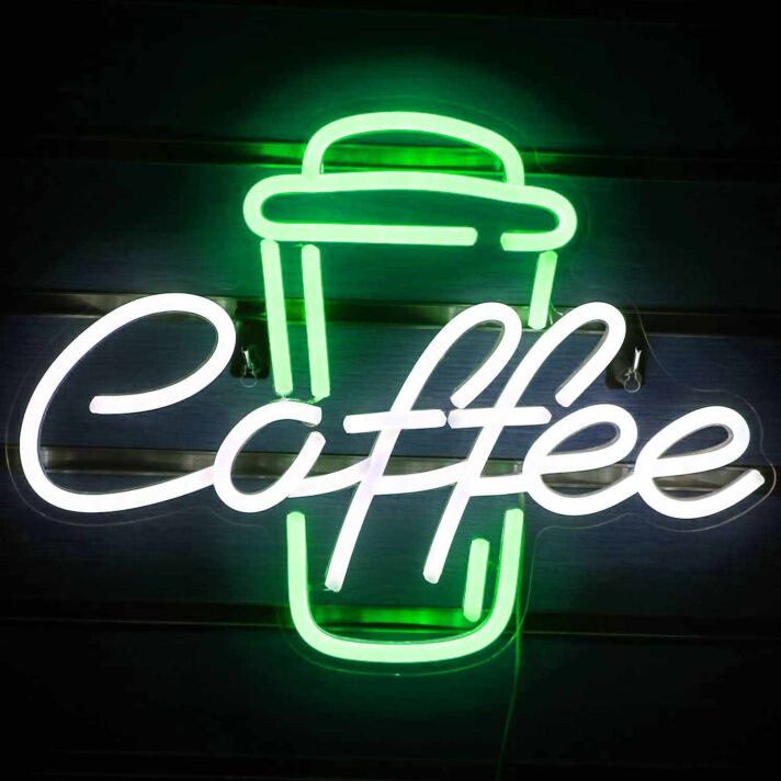 Customize Coffee Cup Shop Decor Neon Sign