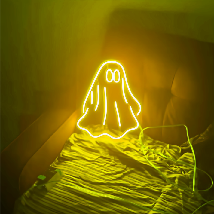 Halloween Little Ghost Neon Sign