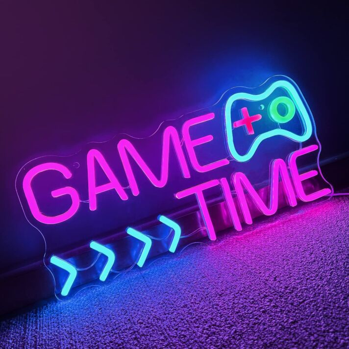 Customize GAME TIME Enjoy Gaming Neon Sign