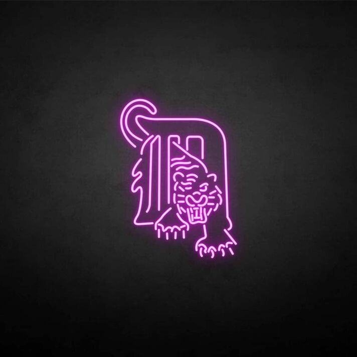 M&Tiger' neon sign