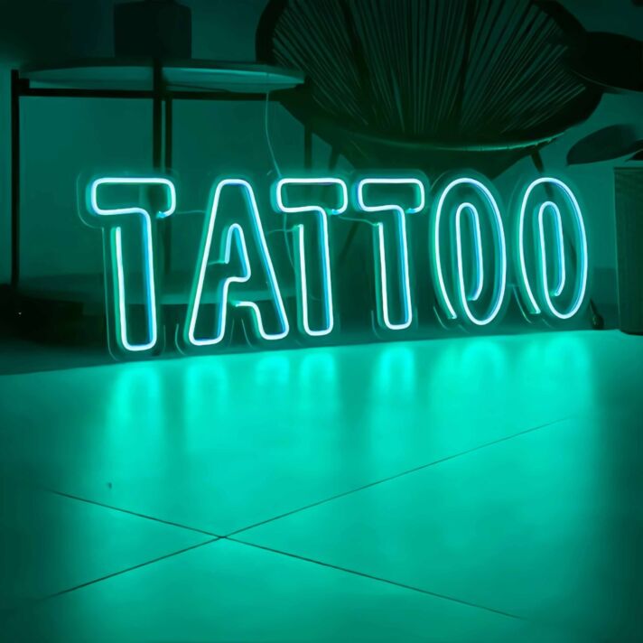 Creative Tattoo Shop Sign Neon