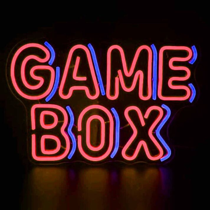 Vivid Game Box Game Room Game Neon Sign