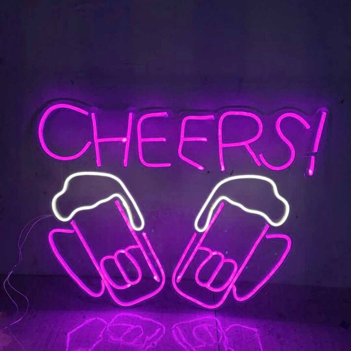 Customize Cheers Toasting style2 Neon Sign
