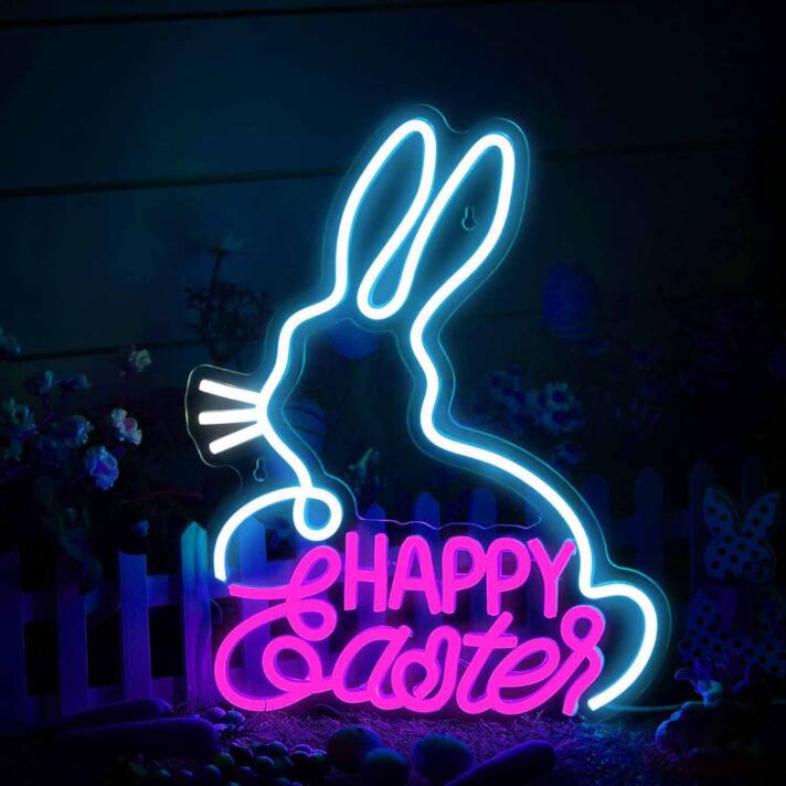 Cute Easter Bunny Neon Sign