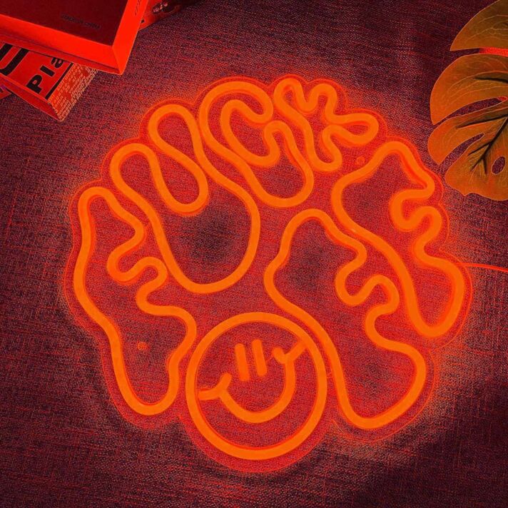 Fuck Off Bold Abstract Lines Neon Sign