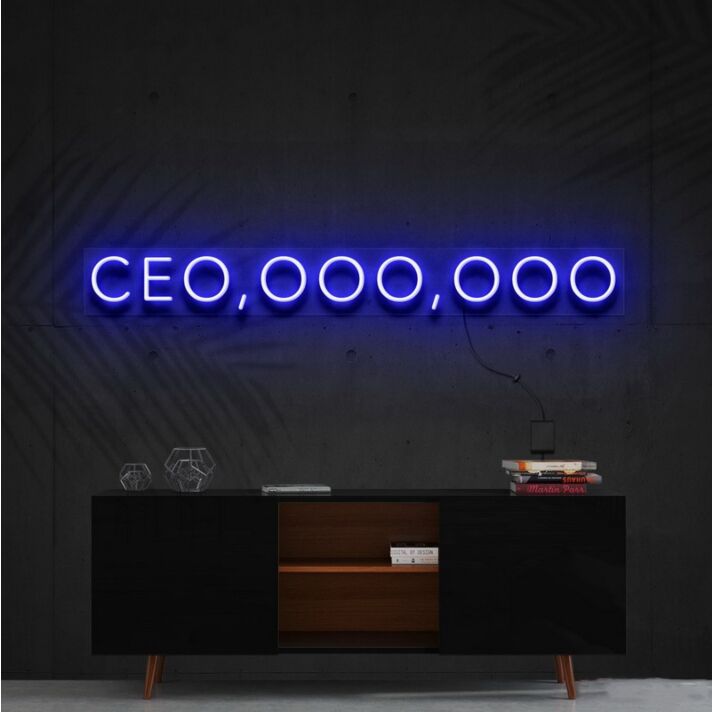 Ceo Ooo Ooo Neon Sign for Motivational and Inspirational Spaces