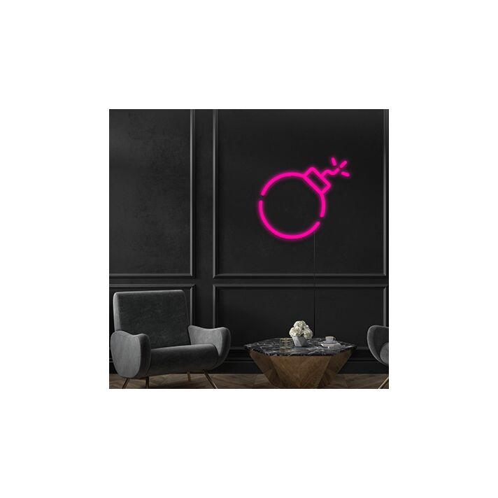 Bomb Neon Sign for Fun and Playful Spaces