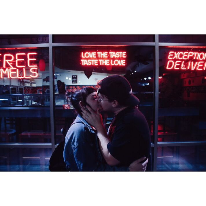 Love The Taste Taste The Love Neon Sign for Dining Areas and Cafes