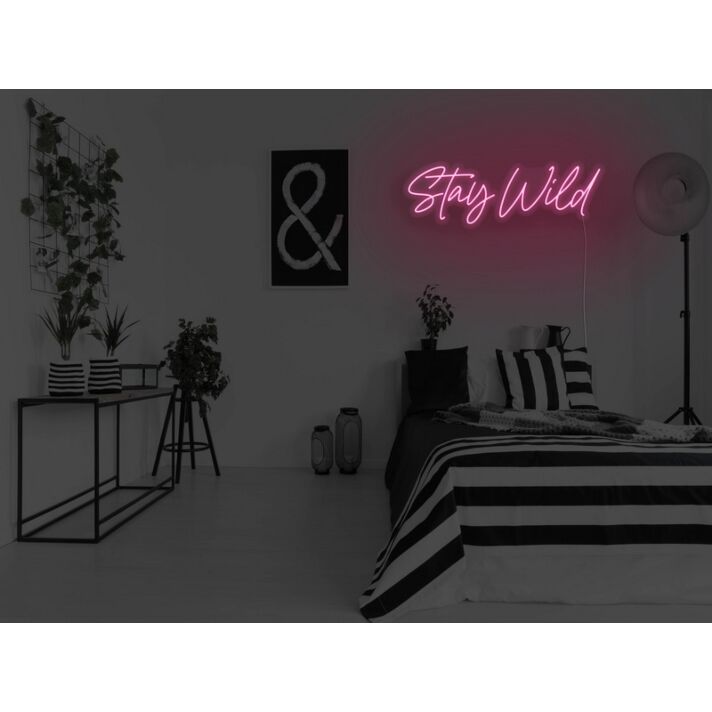 Stay Wild Version 2 Neon Sign for Fun and Playful Spaces