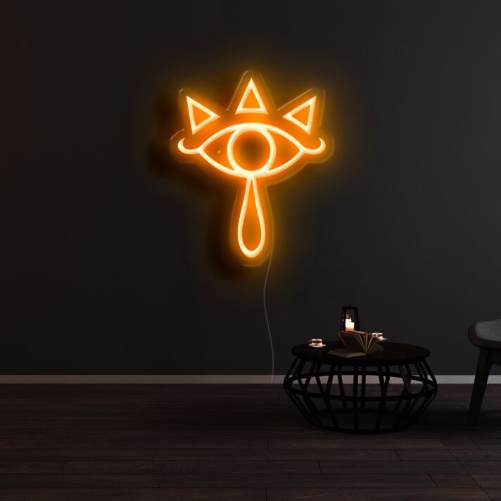 The Legend of Zelda Sheikah Lens of Truth Neon Sign for Video Game Fans