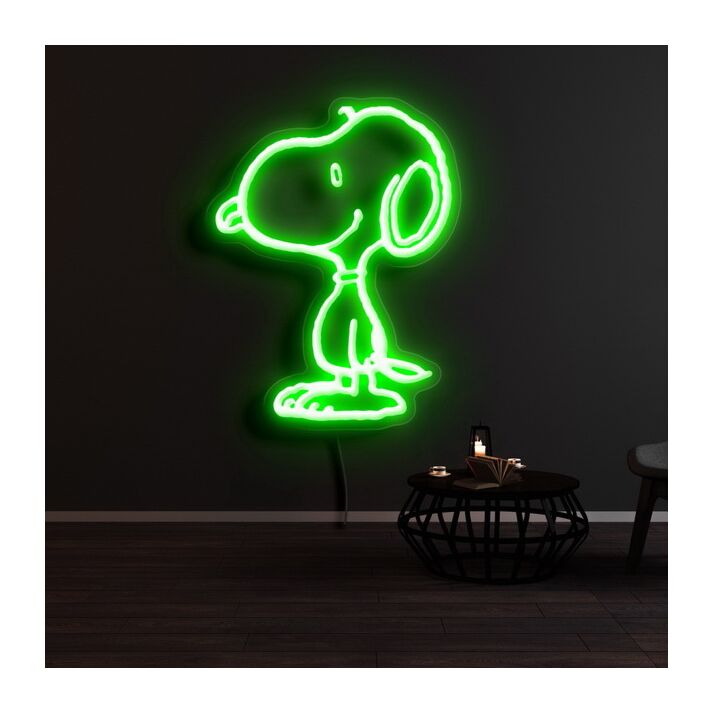 Snoopy Standing Neon Sign for Cartoon Fans