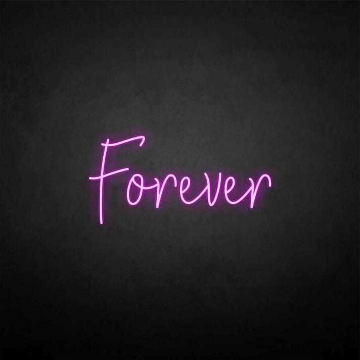 'Forever' neon sign