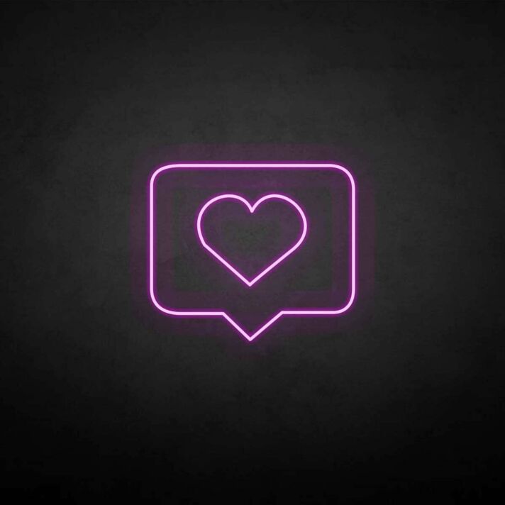 Love letter' neon sign