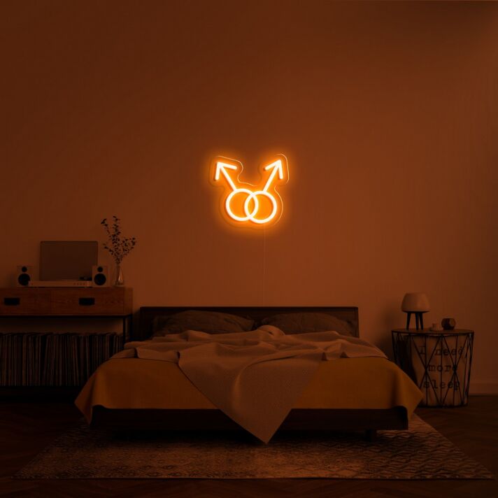 Man Man Neon Sign for Fun and Bold Spaces