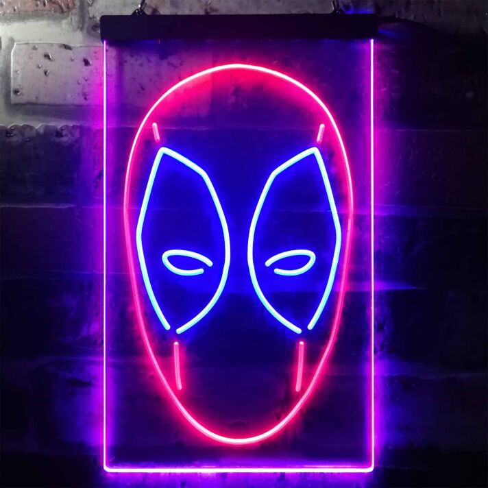 Deadpool Dual LED Neon Sign for Superhero Fans