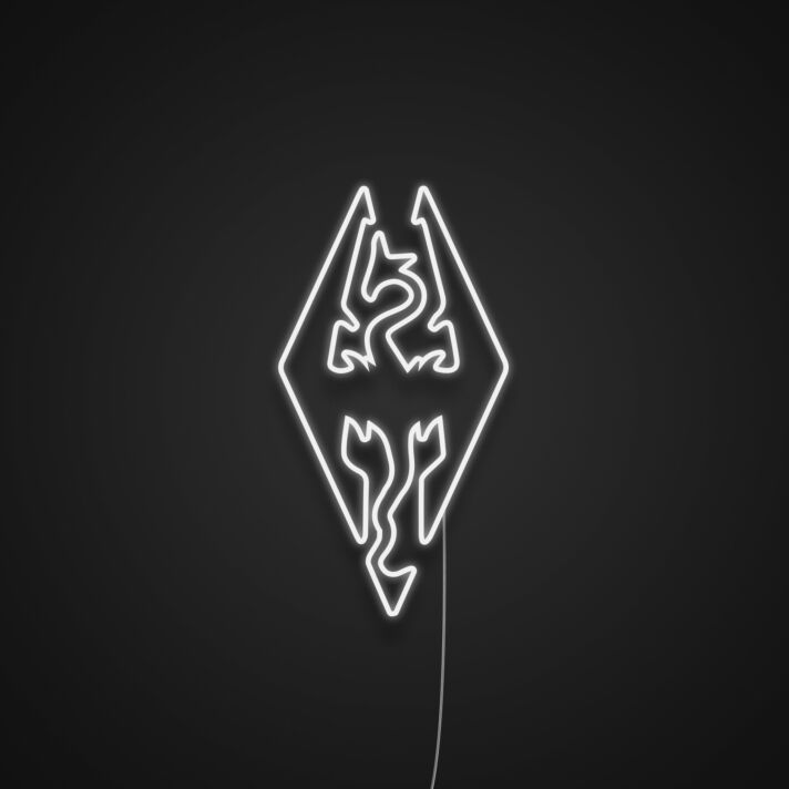 Skyrim Neon Sign for Game Fans