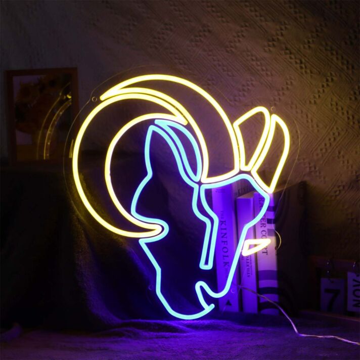 Los Angeles Rams Neon Sign for Sports Fans