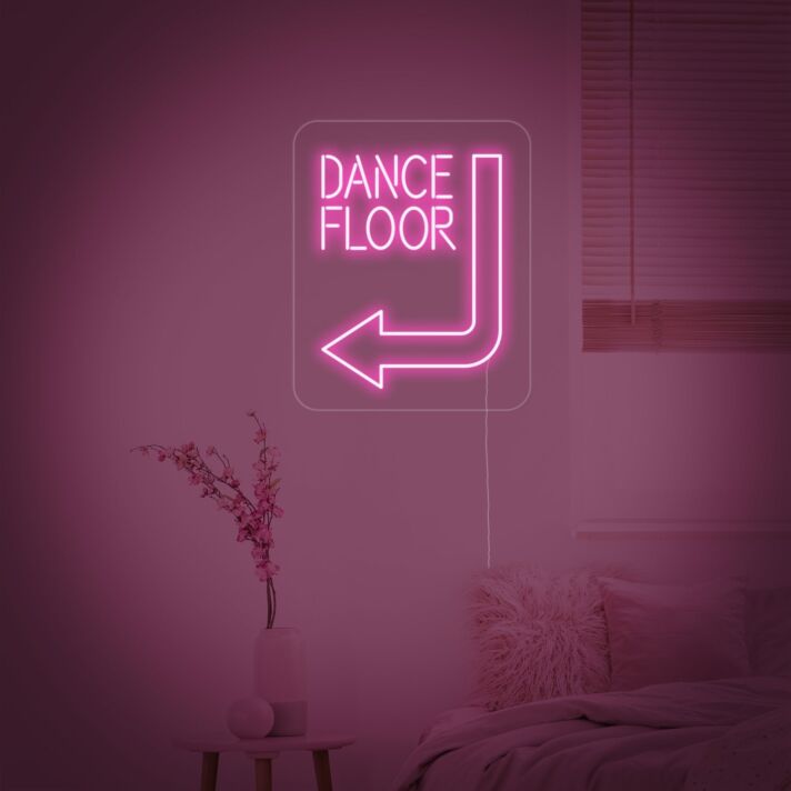 Dance Floor Neon Sign for Party and Social Spaces
