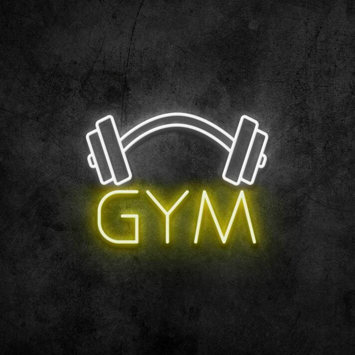 Gym Neon Sign for Fitness and Wellness Spaces