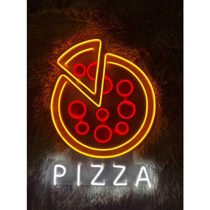 Pizza Restaurant Neon Sign for Pizzerias and Dining Areas