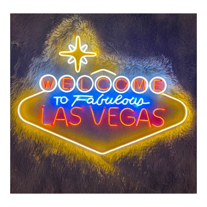Las Vegas Neon Sign for City and Nightlife Decor