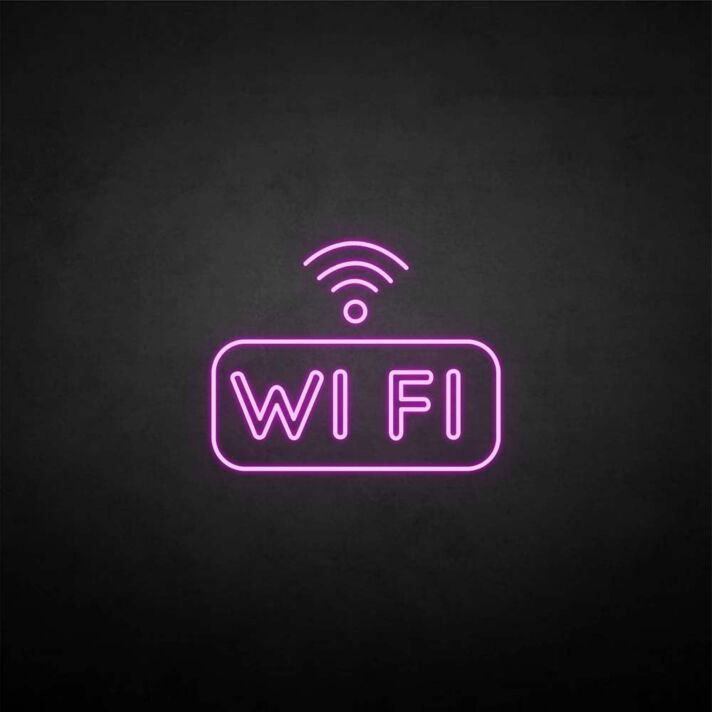 WIFI' neon sign